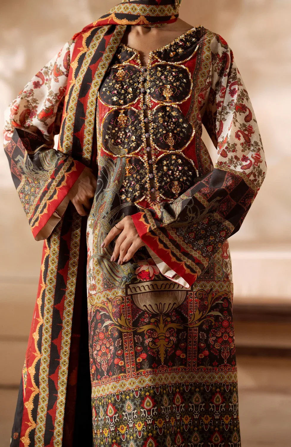 Maryum N Maria | Zeil Winter | SAMAIRA - MS40104 - Aqsa Fabrics