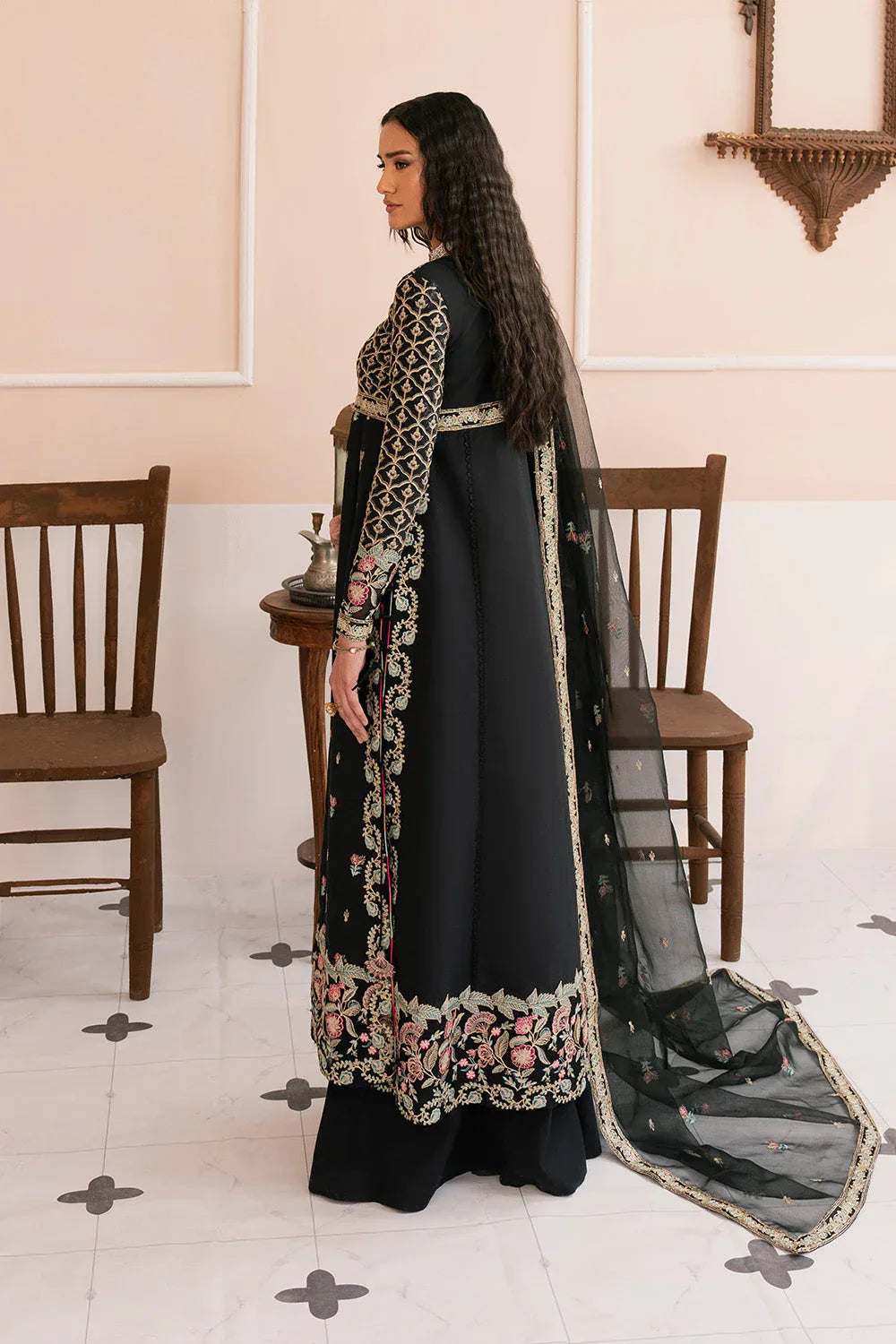 Maryum N Maria | Eid Luxury Lawn 25 | AHOU - MS50146 - Aqsa Fabrics