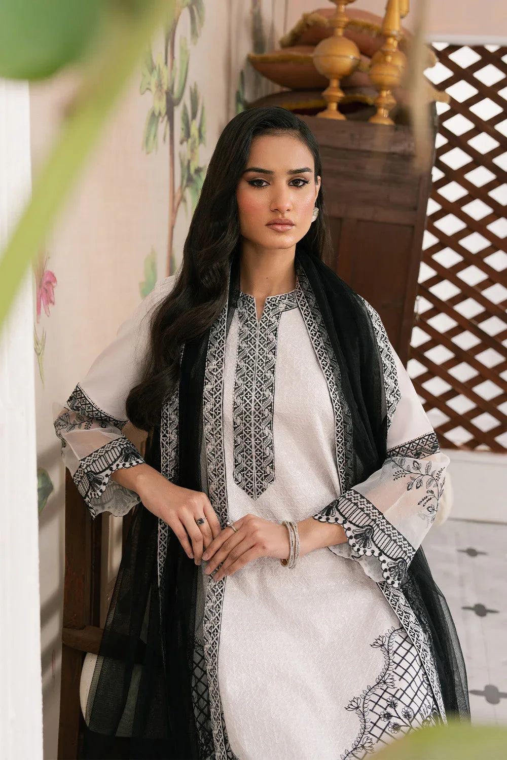 Maryum N Maria | Eid Luxury Lawn 25 | AZADEH - MS50147 - Aqsa Fabrics