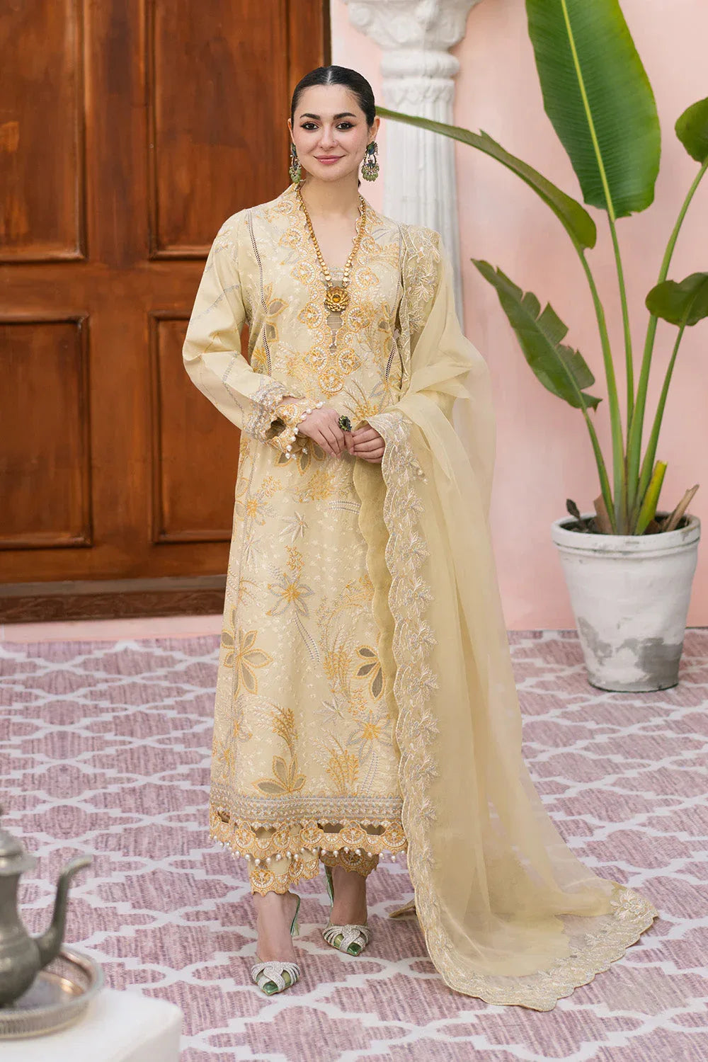 Maryum N Maria | Eid Luxury Lawn 25 | AFSANEH - MS50148 - Aqsa Fabrics