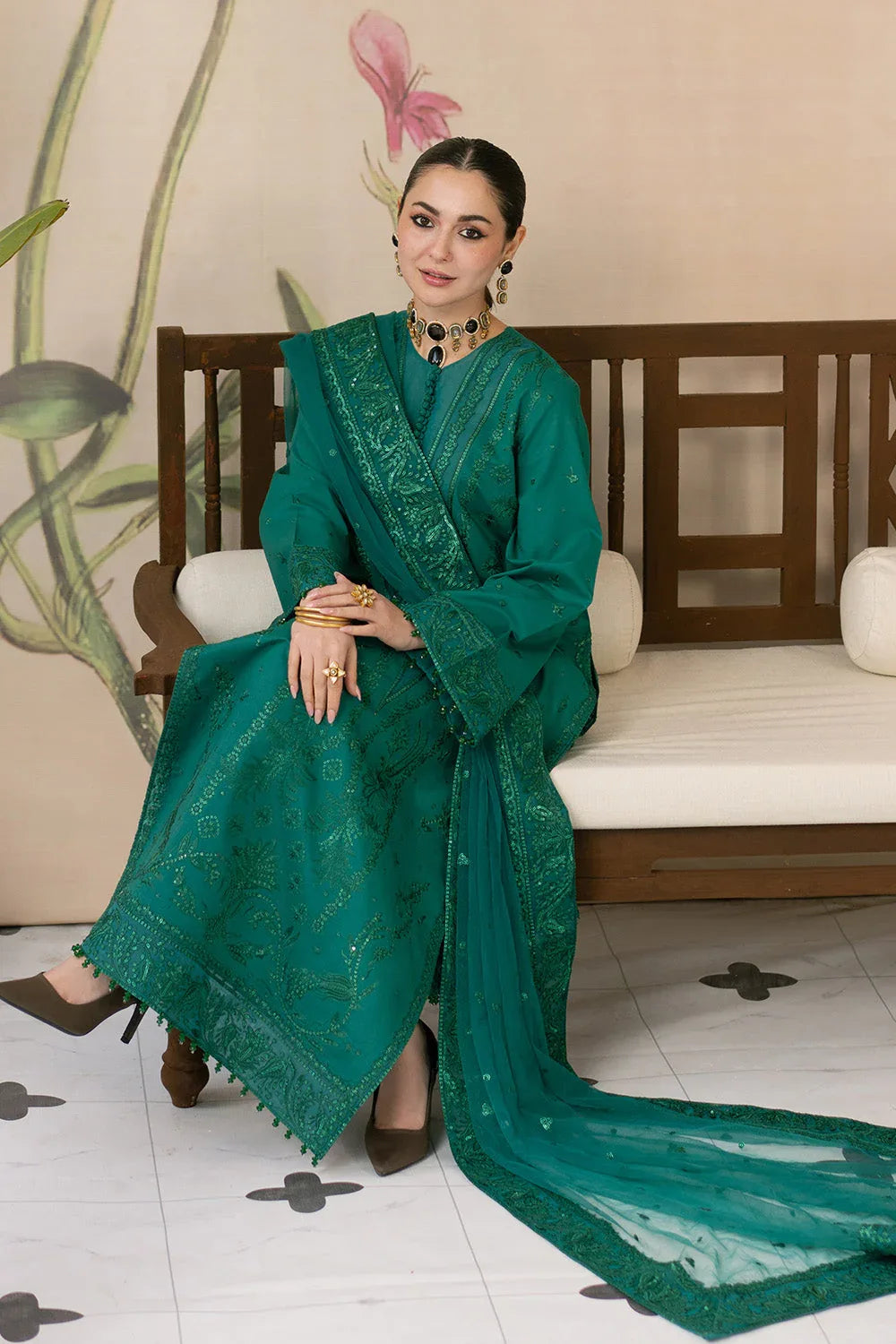 Maryum N Maria | Eid Luxury Lawn 25 | AFAREEN - MS50149 - Aqsa Fabrics