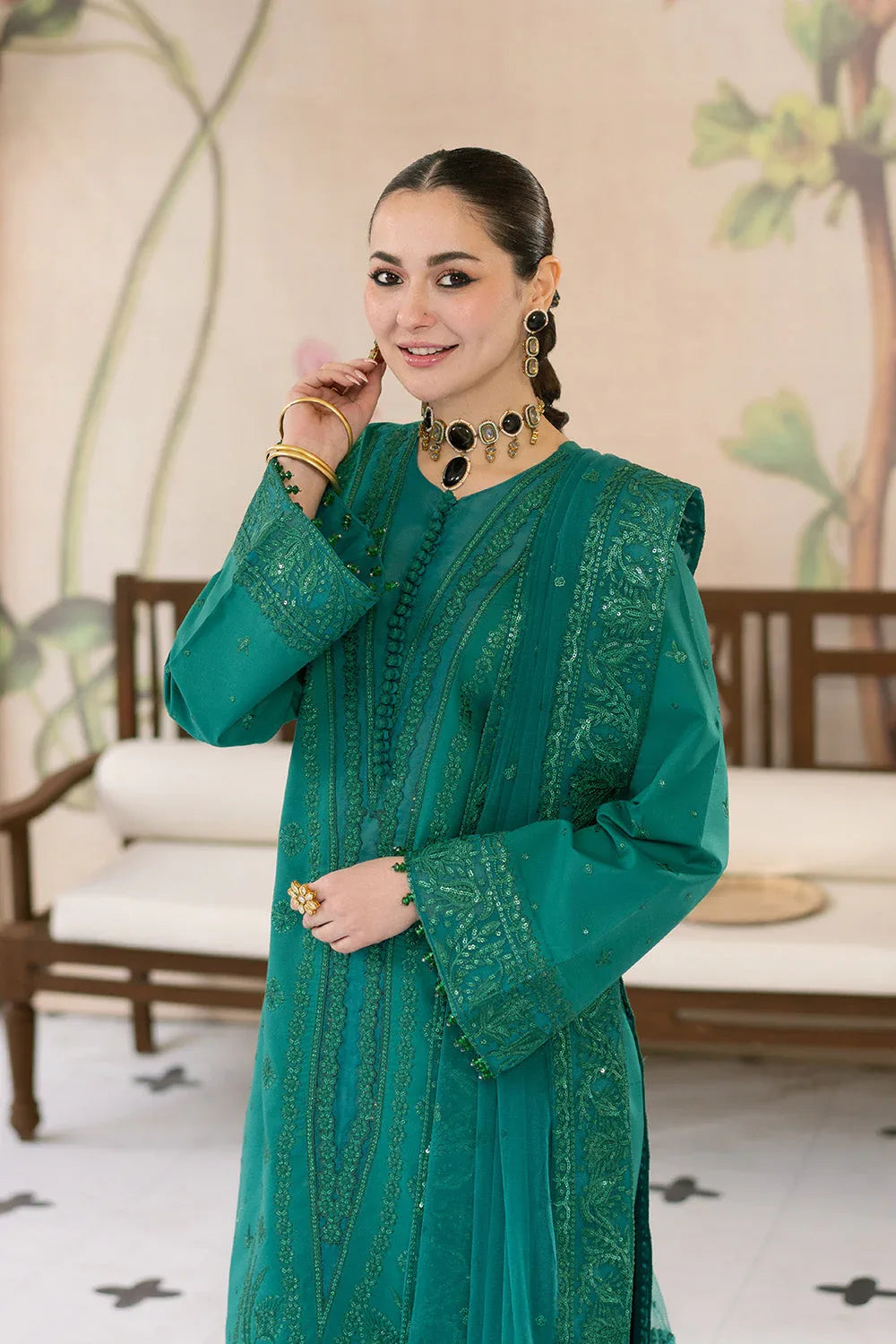 Maryum N Maria | Eid Luxury Lawn 25 | AFAREEN - MS50149 - Aqsa Fabrics