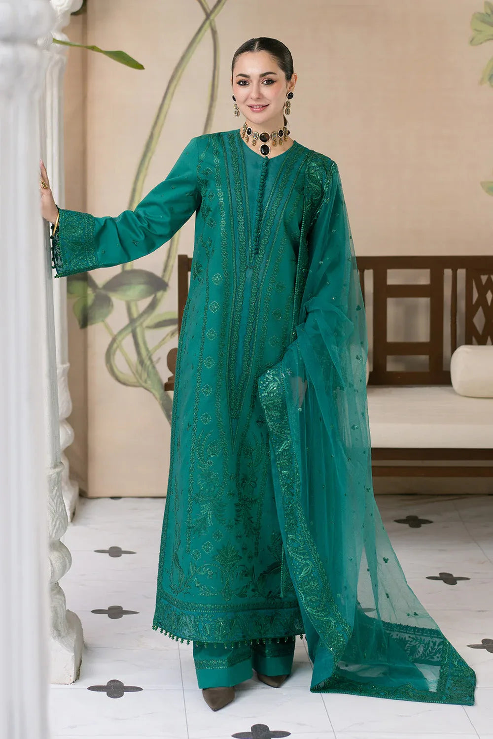 Maryum N Maria | Eid Luxury Lawn 25 | AFAREEN - MS50149 - Aqsa Fabrics