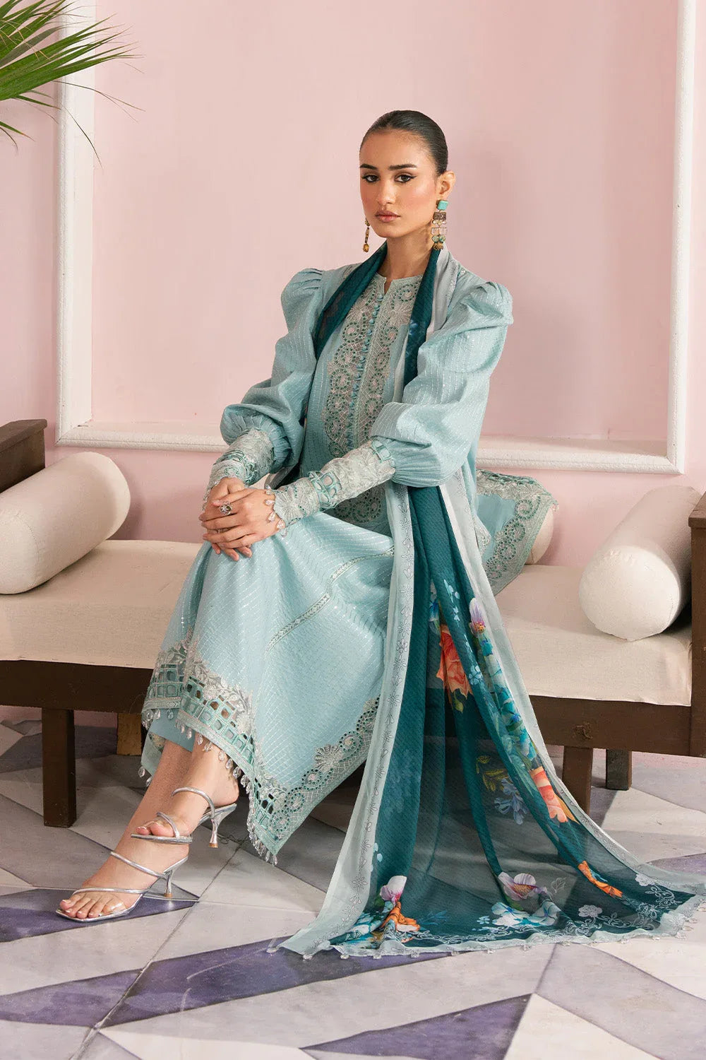 Maryum N Maria | Eid Luxury Lawn 25 | ATOOSH - MS50158 - Aqsa Fabrics