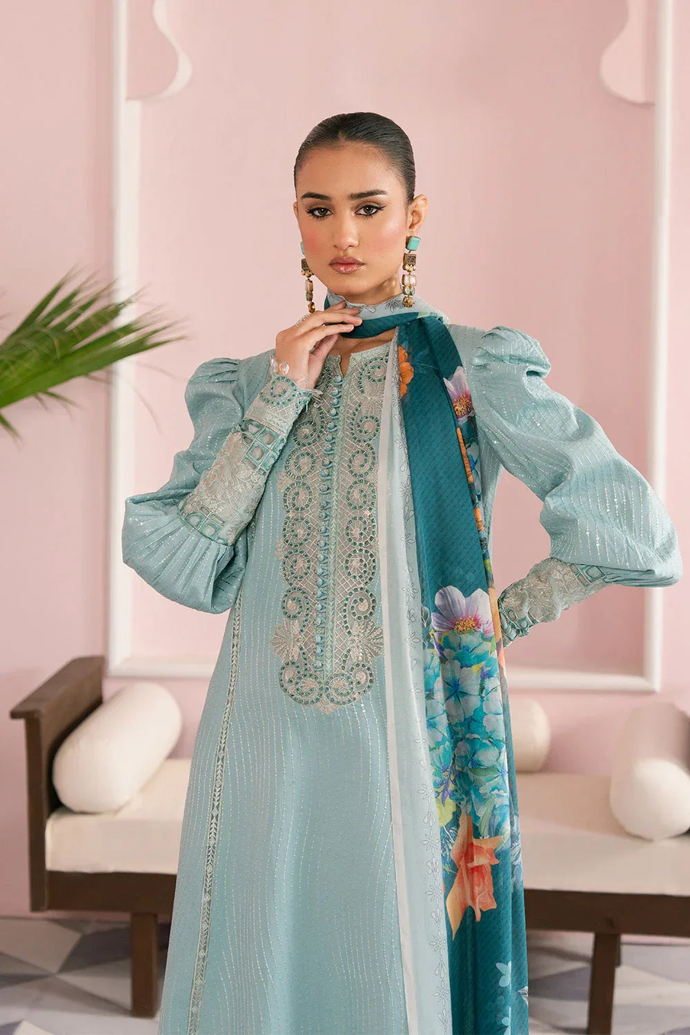 Maryum N Maria | Eid Luxury Lawn 25 | ATOOSH - MS50158 - Aqsa Fabrics