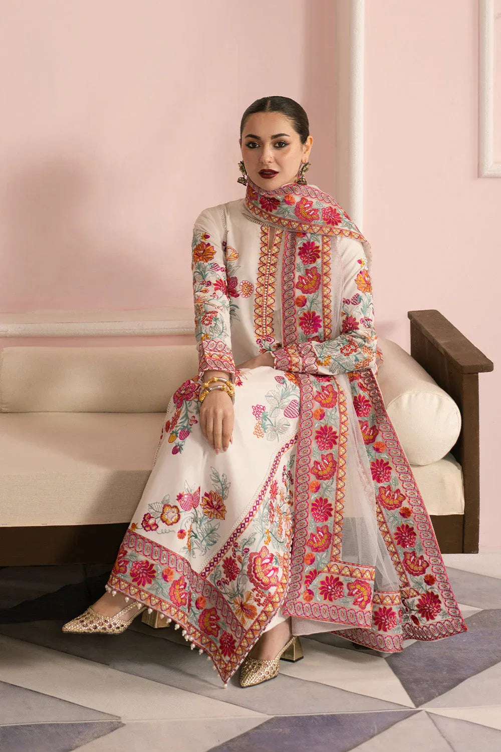 Maryum N Maria | Eid Luxury Lawn 25 | AFSAR - MS50159 - Aqsa Fabrics