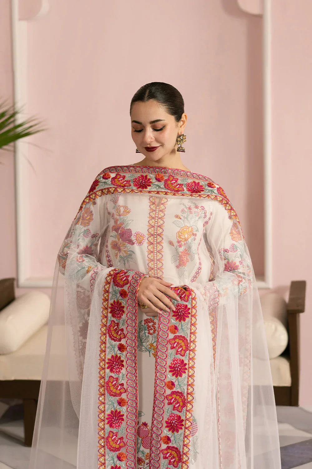 Maryum N Maria | Eid Luxury Lawn 25 | AFSAR - MS50159 - Aqsa Fabrics