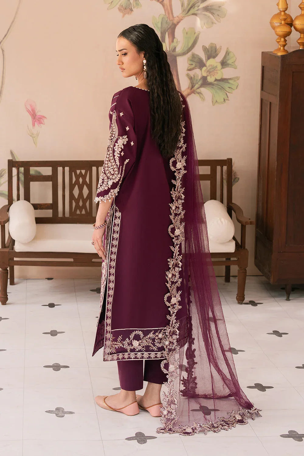 Maryum N Maria | Eid Luxury Lawn 25 | ALALEH - MS50163 - Aqsa Fabrics