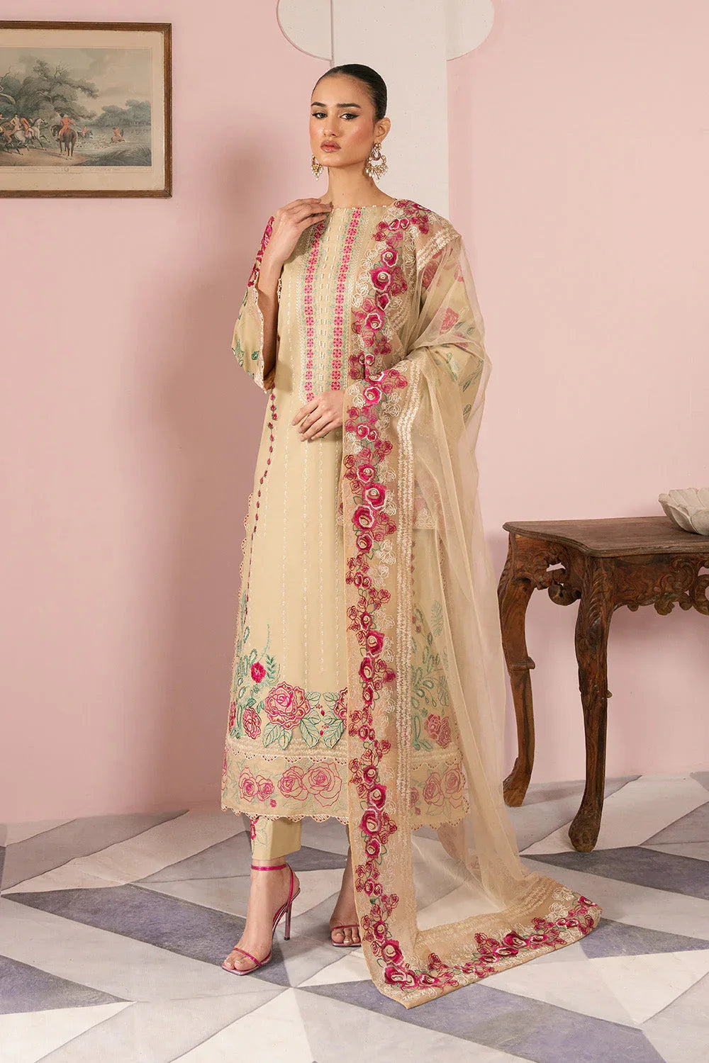 Maryum N Maria | Eid Luxury Lawn 25 | ANOOSHEH - MS50164 - Aqsa Fabrics