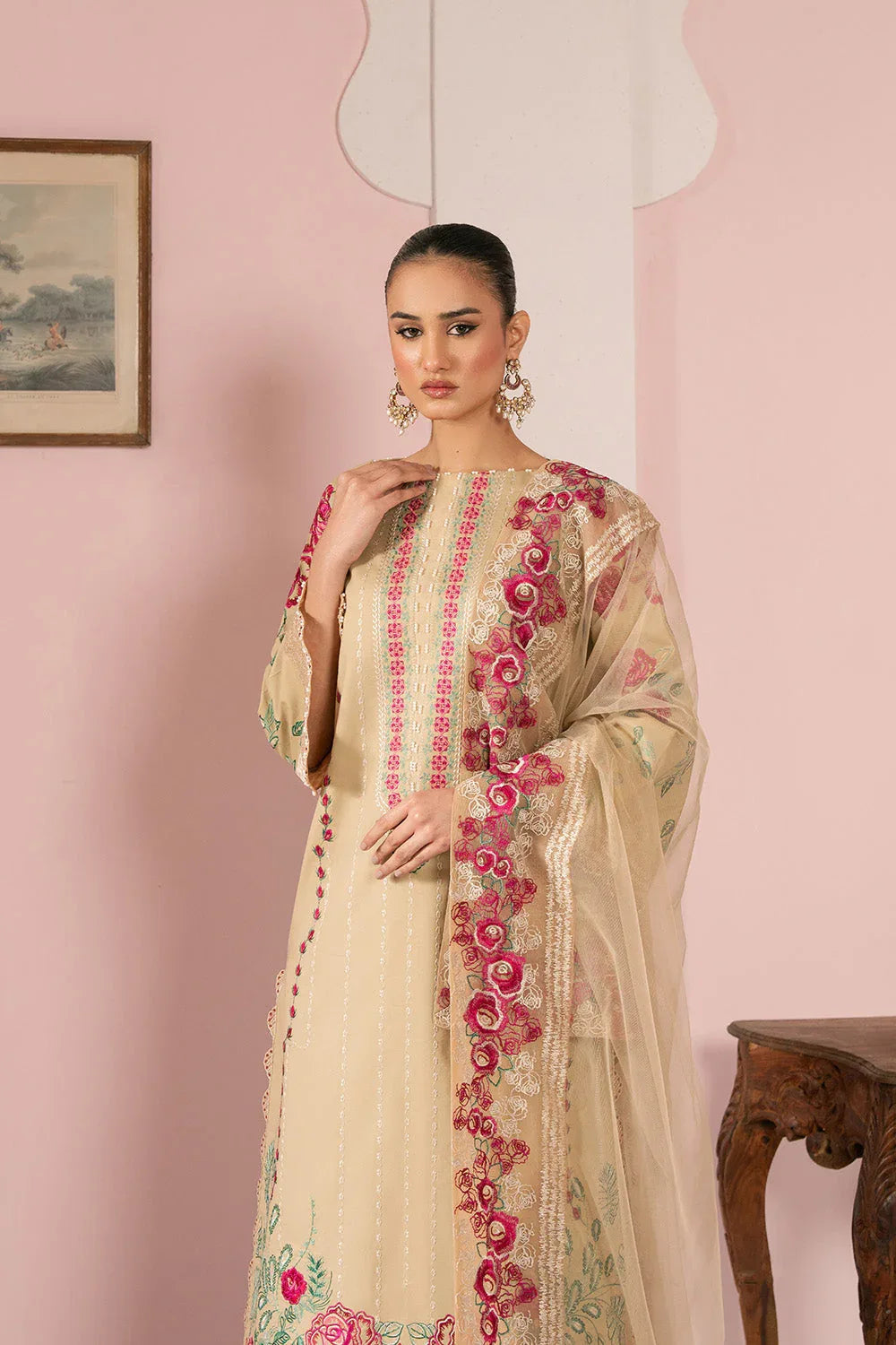 Maryum N Maria | Eid Luxury Lawn 25 | ANOOSHEH - MS50164 - Aqsa Fabrics