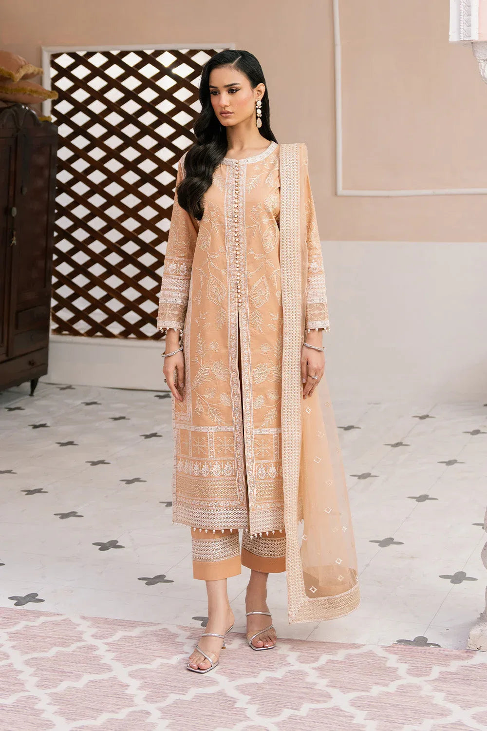 Maryum N Maria | Eid Luxury Lawn 25 | AFSHAN - MS50165 - Aqsa Fabrics