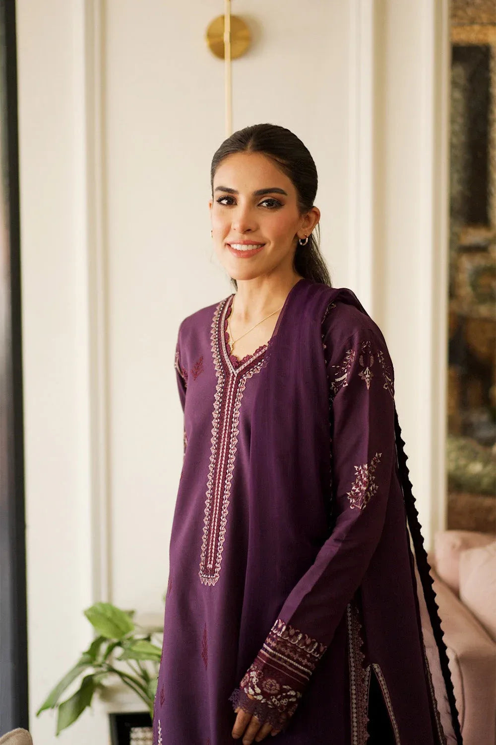 Maryum N Maria | Elara 25 | FAWN - MS50361 - Aqsa Fabrics