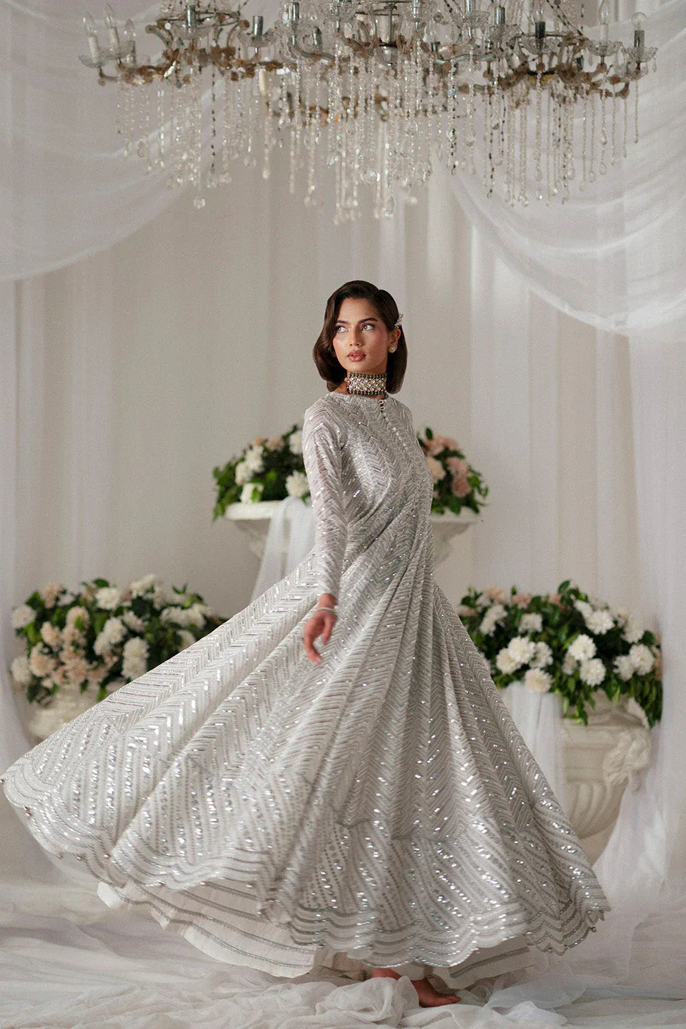 Maryum N Maria | Musawir Formals | OSHA - MS50386 - Aqsa Fabrics