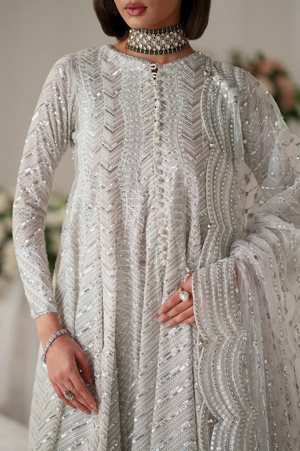 Maryum N Maria | Musawir Formals | OSHA - MS50386 - Aqsa Fabrics
