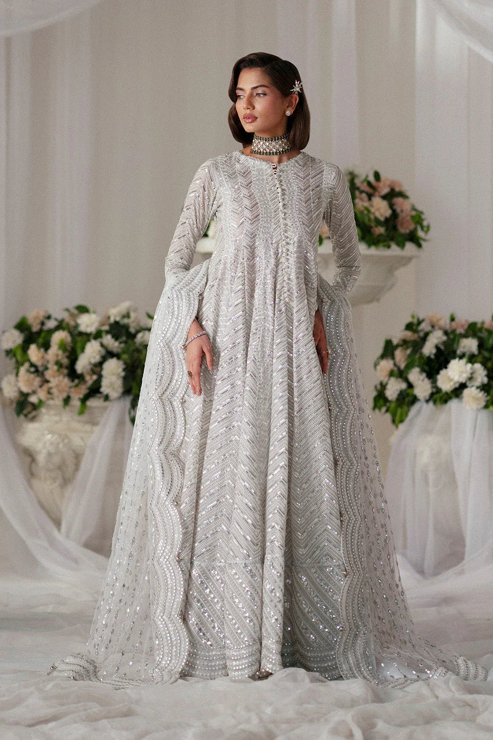 Maryum N Maria | Musawir Formals | OSHA - MS50386 - Aqsa Fabrics