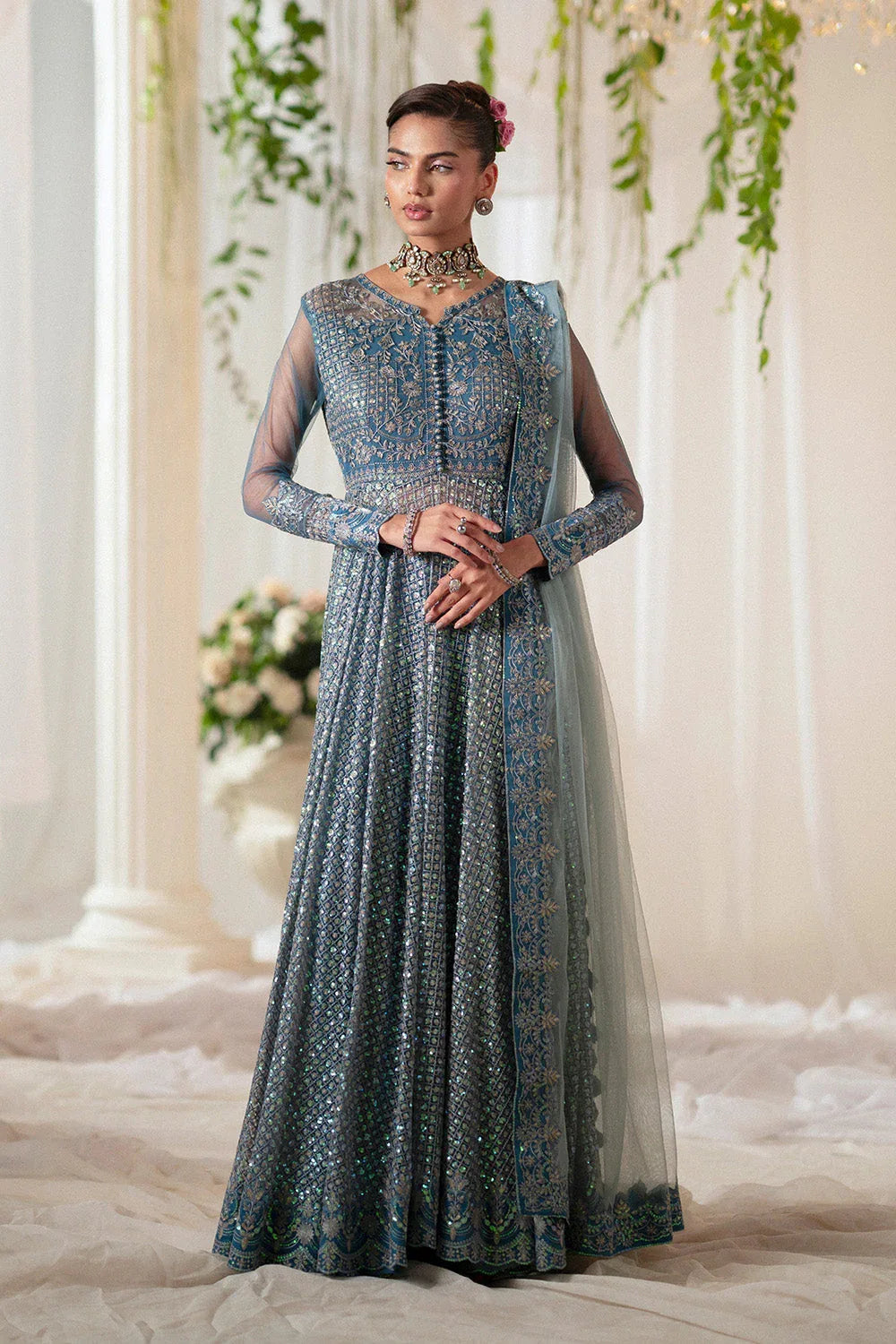 Maryum N Maria | Musawir Formals | HALAA - MS50390 - Aqsa Fabrics