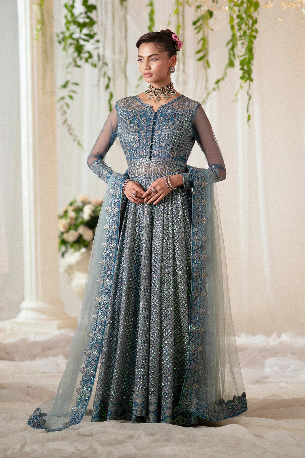 Maryum N Maria | Musawir Formals | HALAA - MS50390 - Aqsa Fabrics