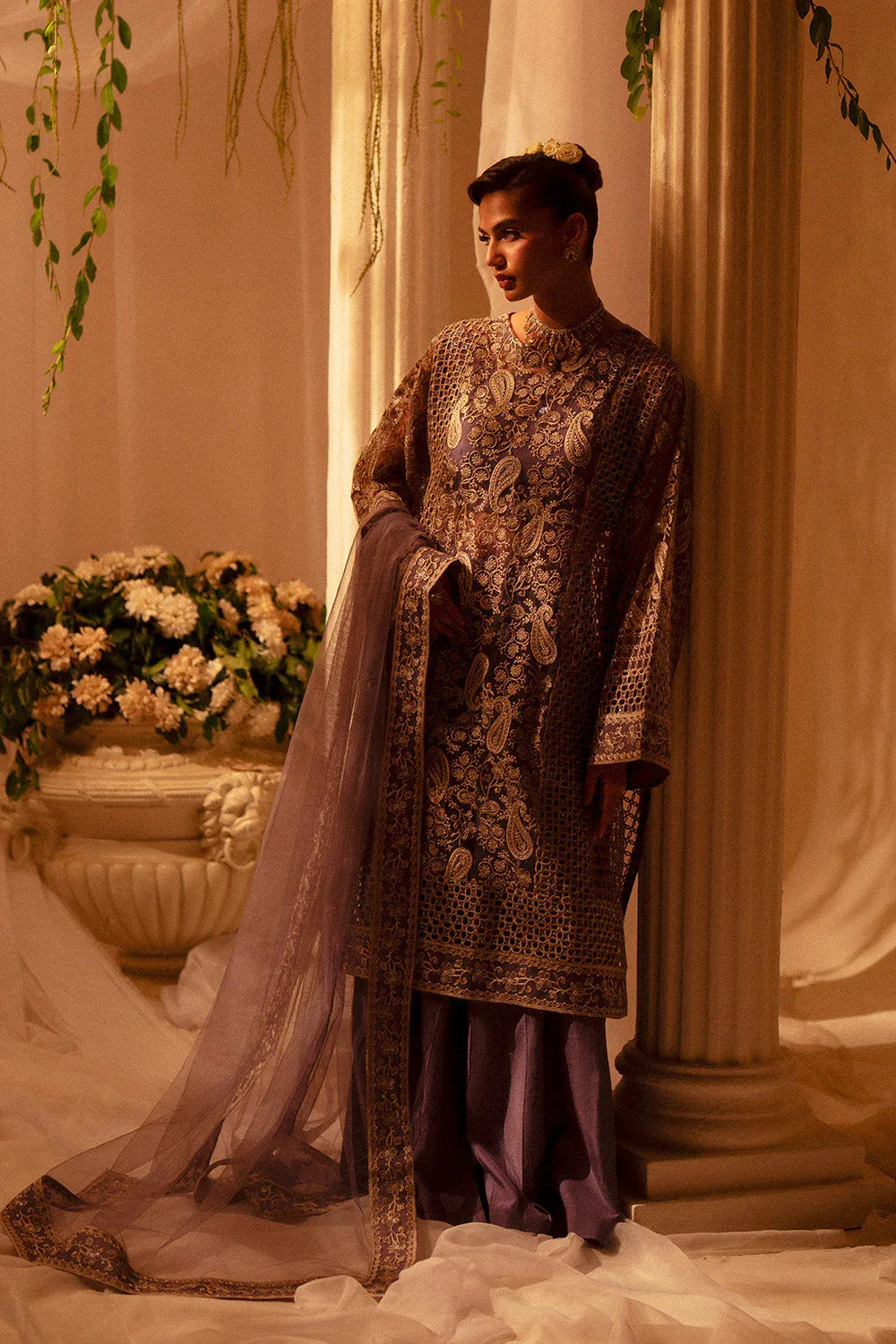 Maryum N Maria | Musawir Formals | NETTY - MS50396 - Aqsa Fabrics