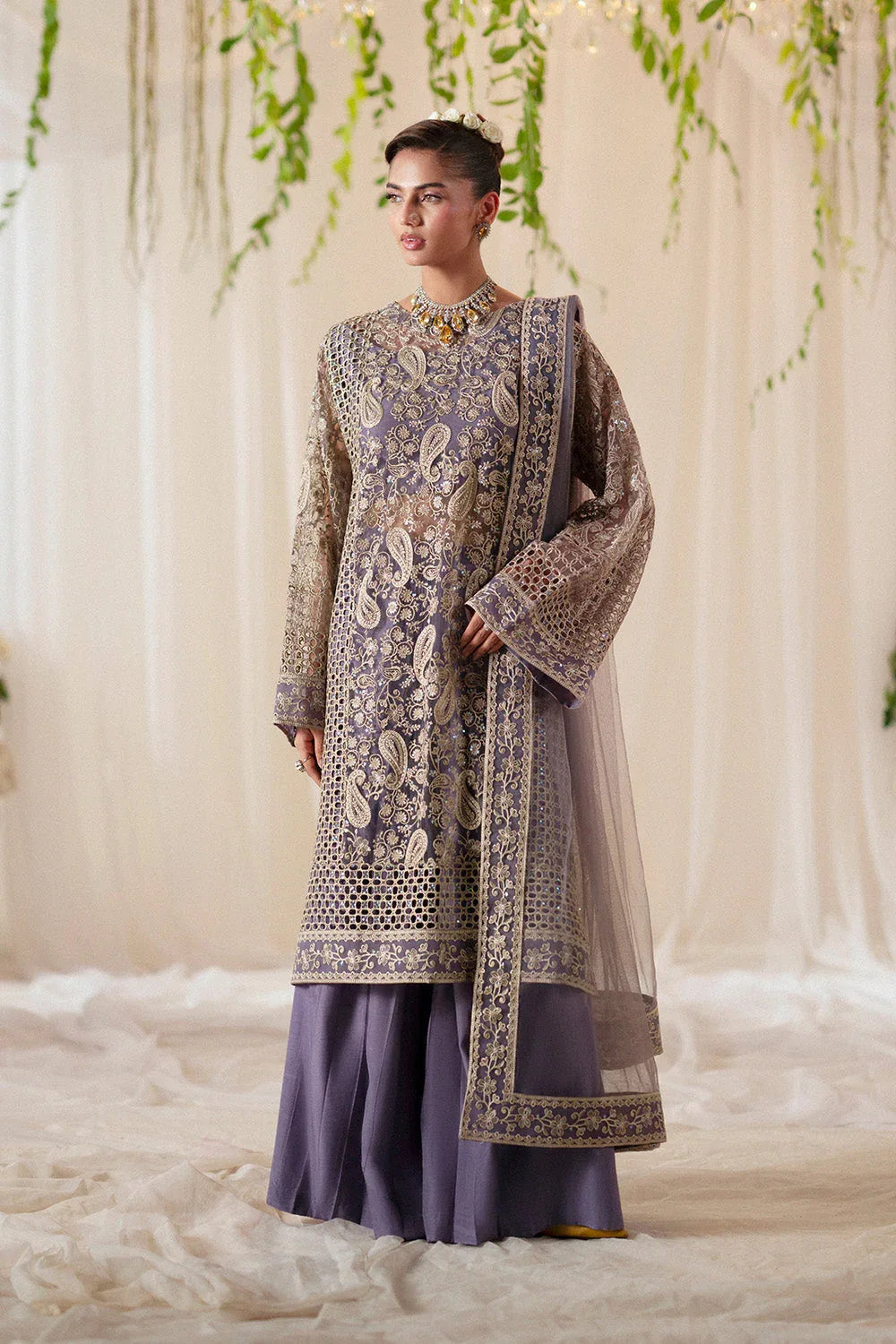 Maryum N Maria | Musawir Formals | NETTY - MS50396 - Aqsa Fabrics