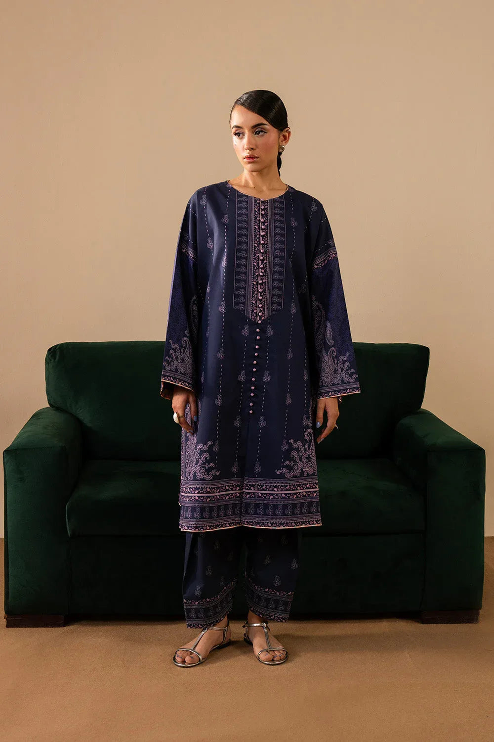 Maryum N Maria | Floren Lawn | ELLINOR - Aqsa Fabrics