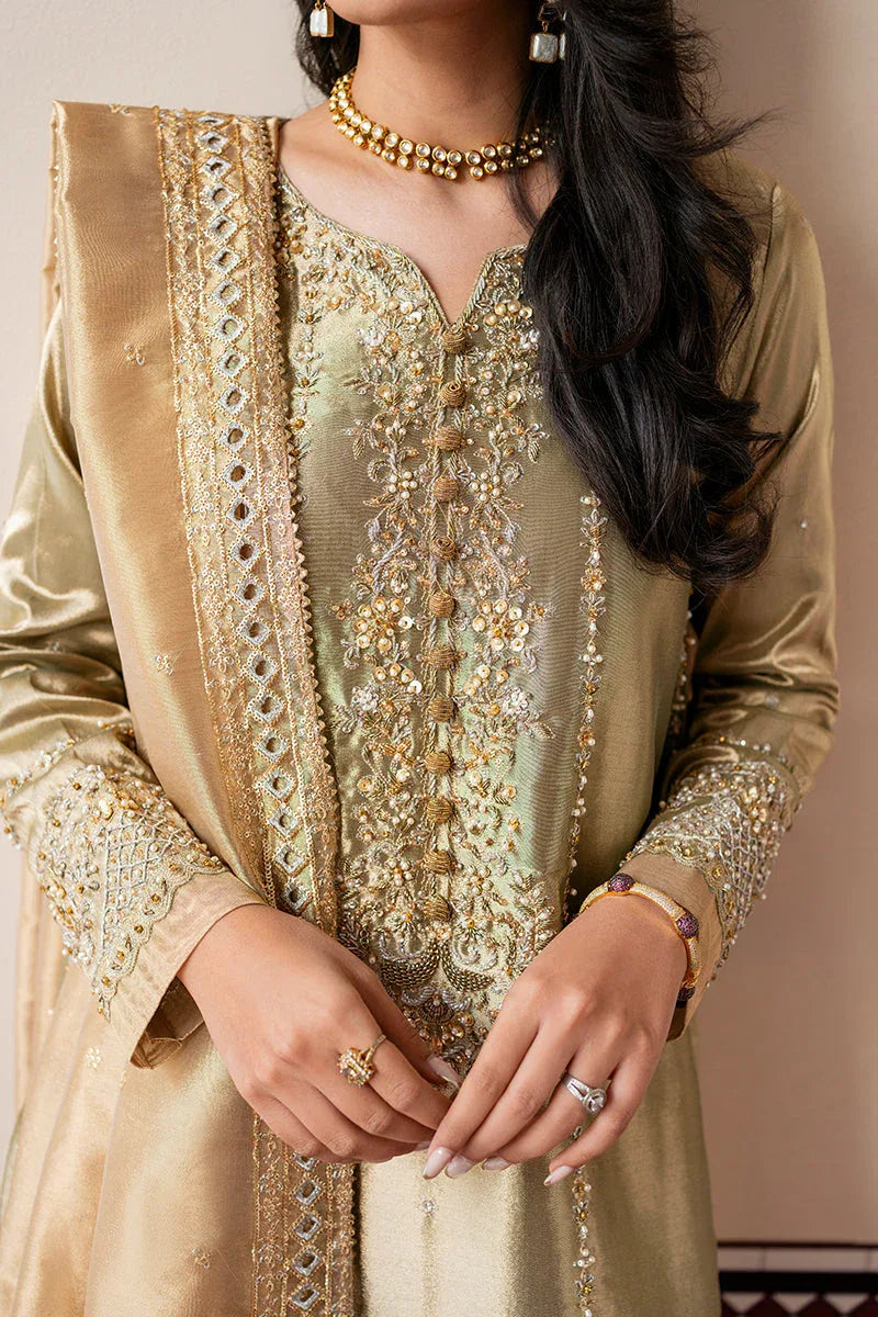 Mushq | Sunehri Lama Silk | Soraya - Aqsa Fabrics