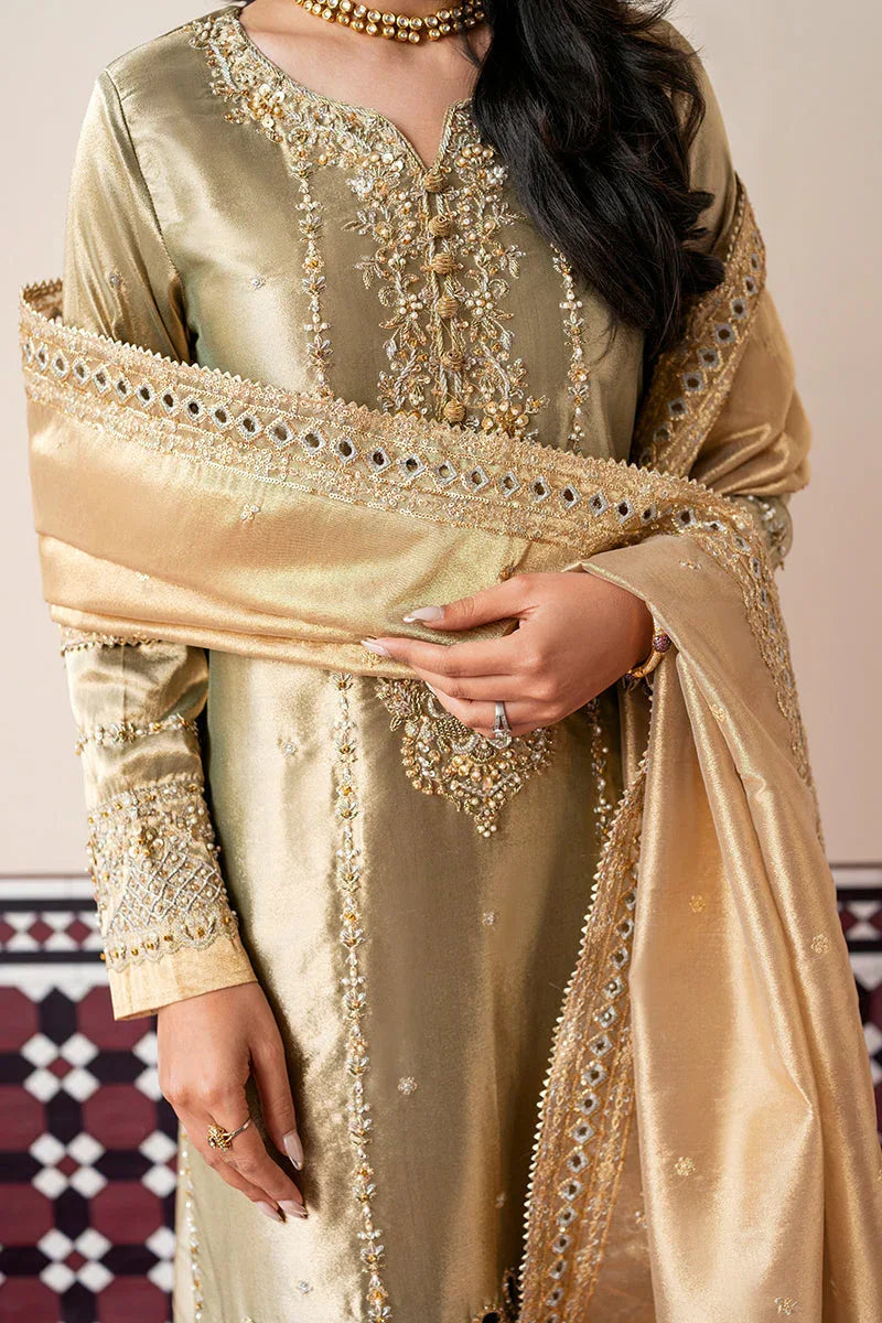 Mushq | Sunehri Lama Silk | Soraya - Aqsa Fabrics