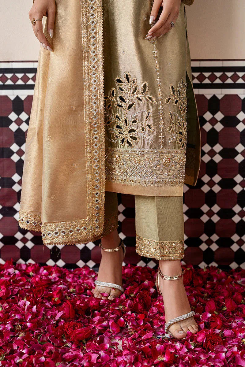 Mushq | Sunehri Lama Silk | Soraya - Aqsa Fabrics