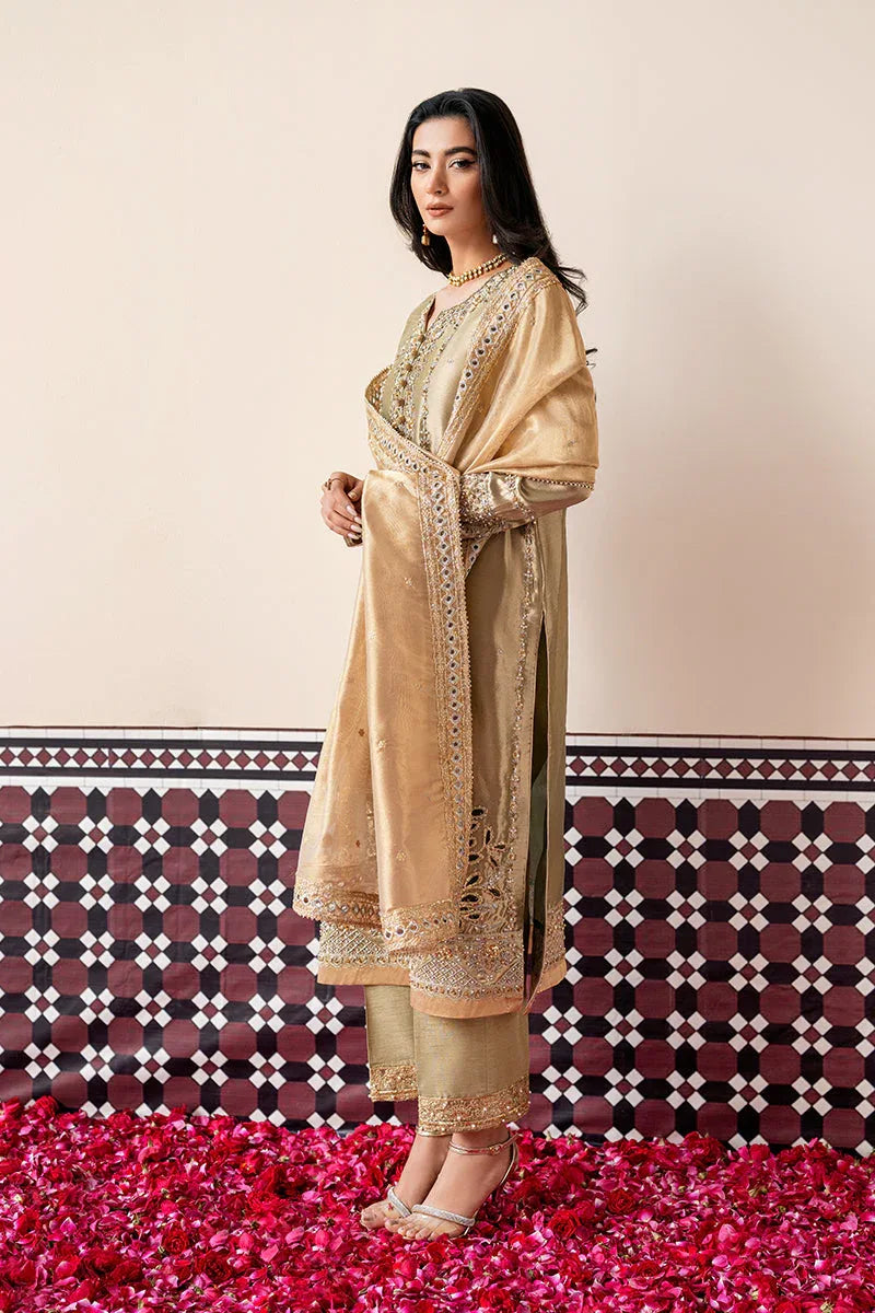 Mushq | Sunehri Lama Silk | Soraya - Aqsa Fabrics