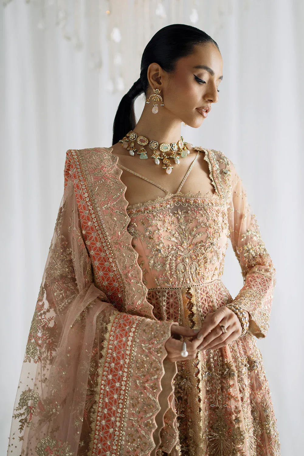 Maryum N Maria | Serene Wedding Dresses | AADHILAKSHMI - MSS5846 - Aqsa Fabrics