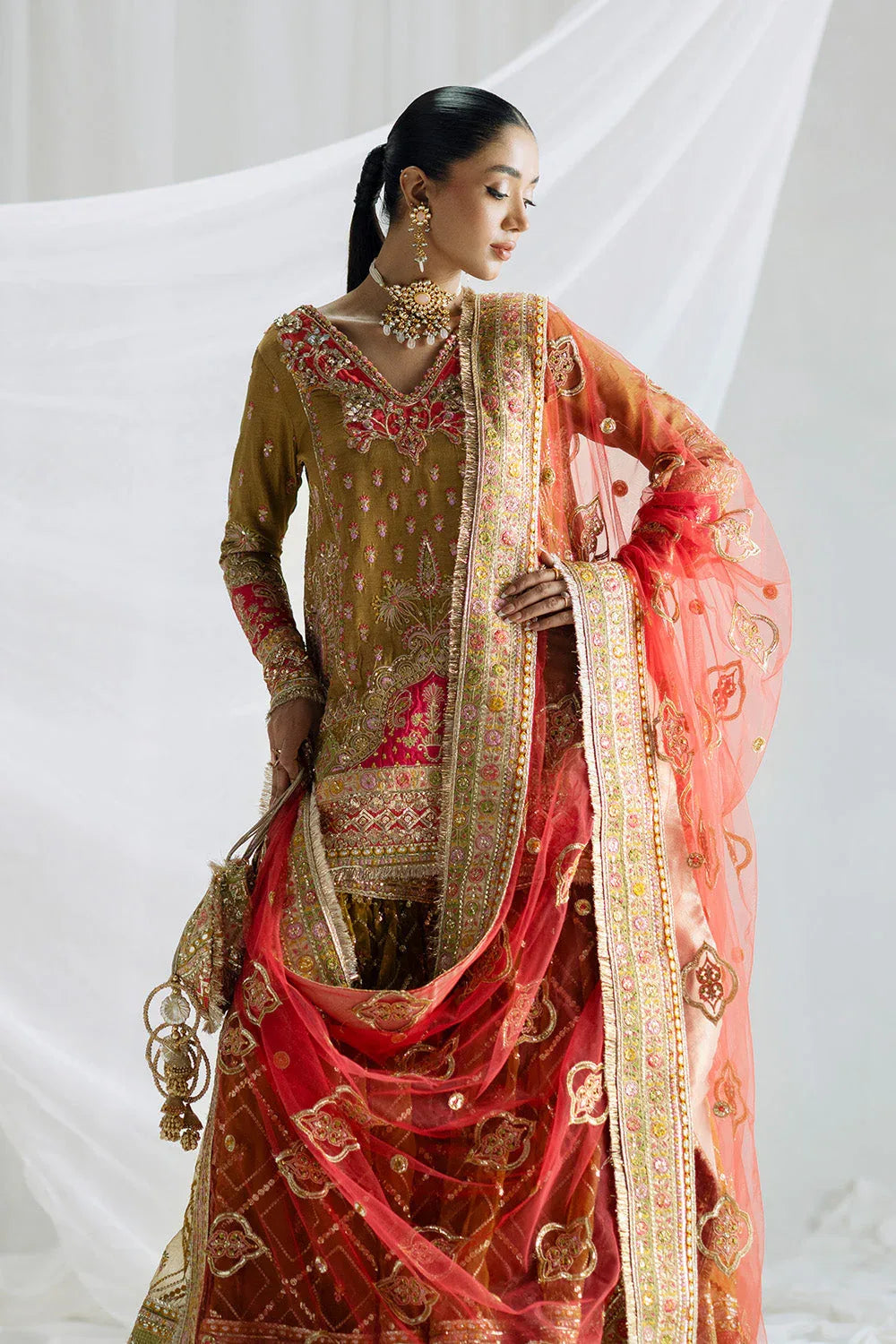 Maryum N Maria | Serene Wedding Dresses | AADHISHAKTI - MSS5848 - Aqsa Fabrics