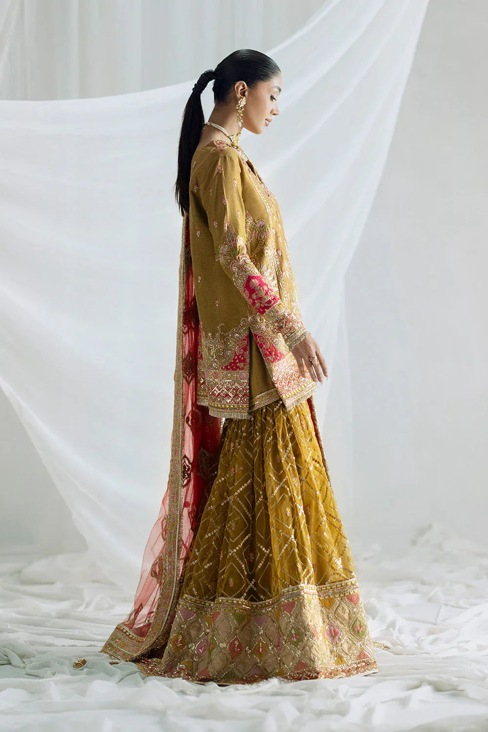 Maryum N Maria | Serene Wedding Dresses | AADHISHAKTI - MSS5848 - Aqsa Fabrics