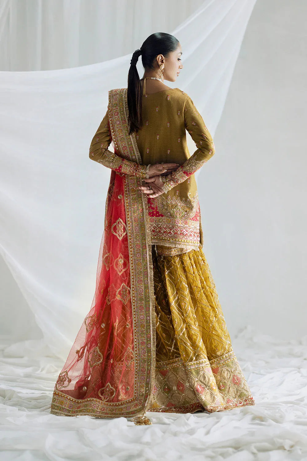 Maryum N Maria | Serene Wedding Dresses | AADHISHAKTI - MSS5848 - Aqsa Fabrics