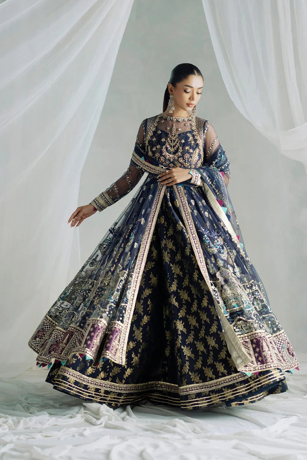 Maryum N Maria | Serene Wedding Dresses | AARUTHIRA - MSS5854 - Aqsa Fabrics