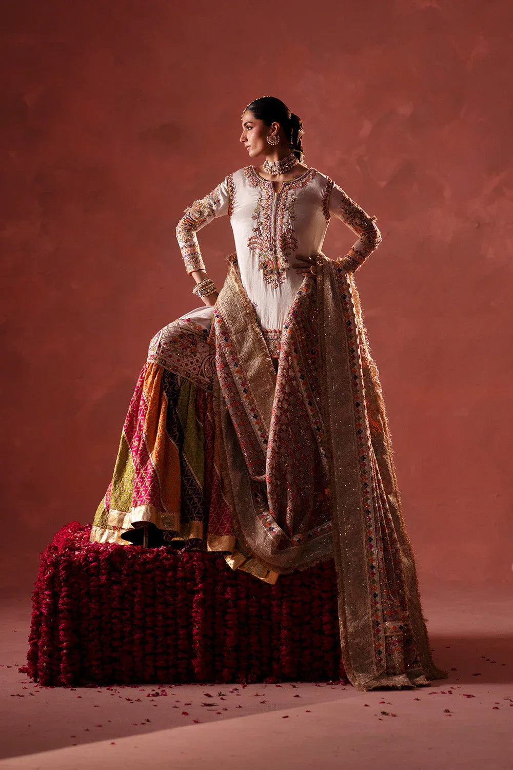 Maryum N Maria | Luxury Silk | MEHNDI NIGHT - MSS5895 - Aqsa Fabrics