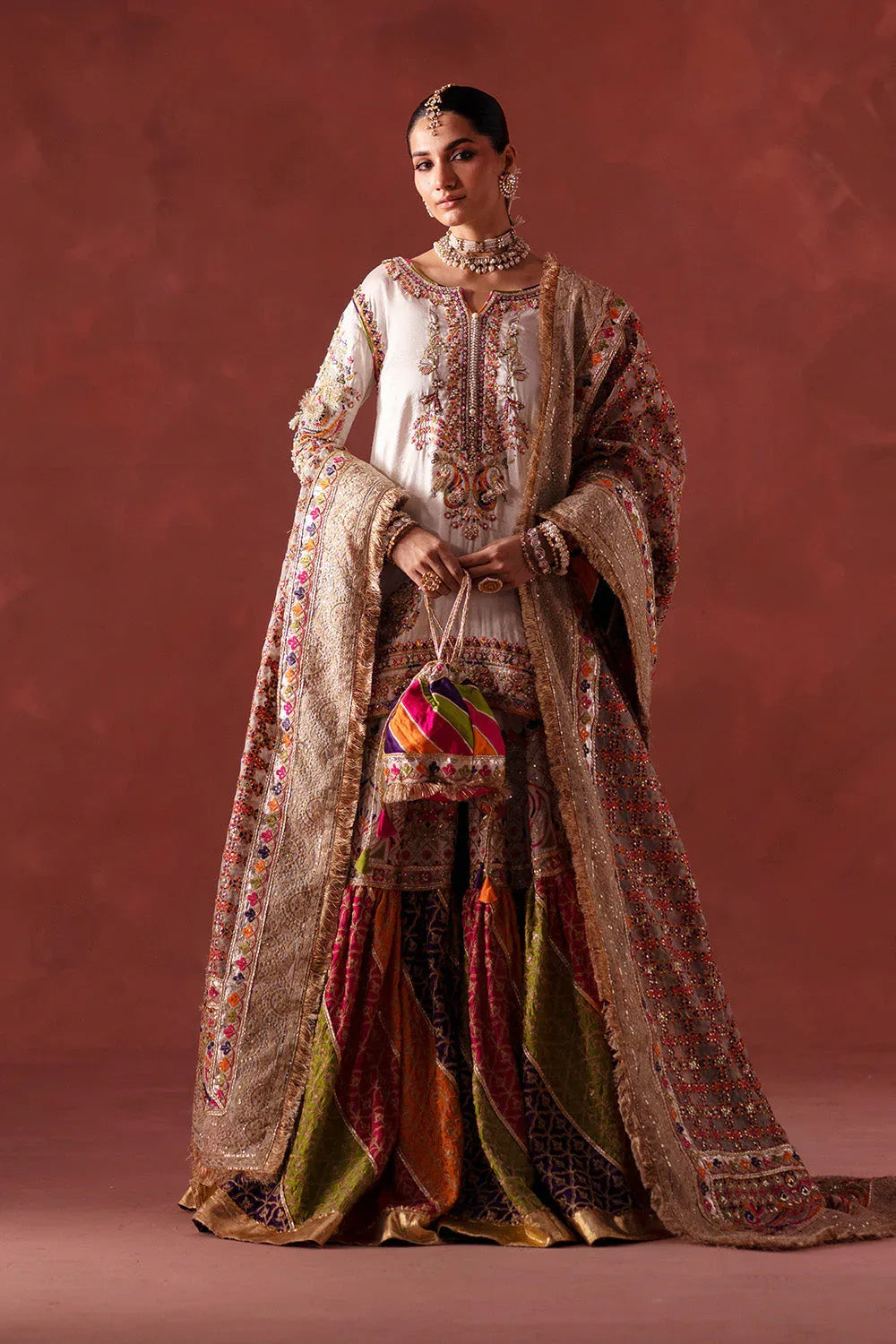 Maryum N Maria | Luxury Silk | MEHNDI NIGHT - MSS5895 - Aqsa Fabrics