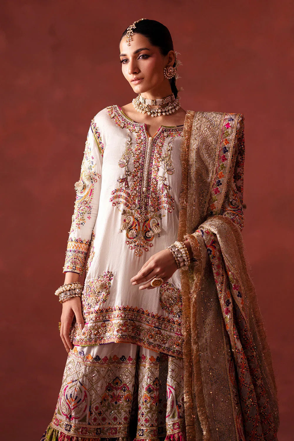 Maryum N Maria | Luxury Silk | MEHNDI NIGHT - MSS5895 - Aqsa Fabrics