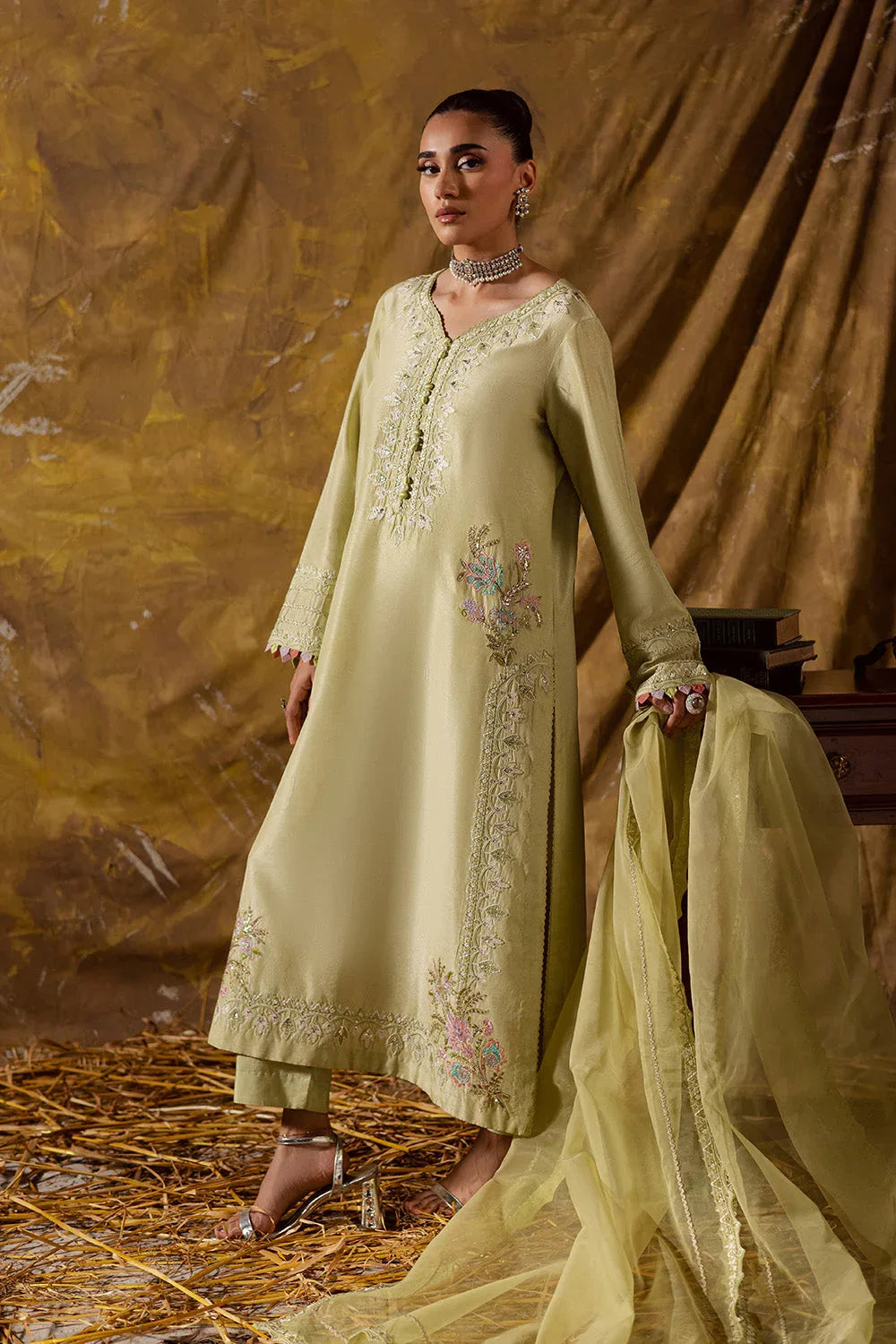 Maryum N Maria | Zarq Festive | FARES - MSS5830 - Aqsa Fabrics