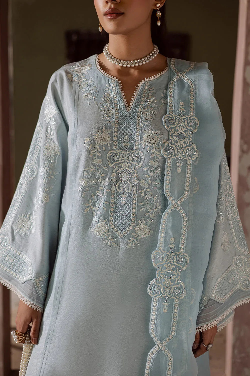 Maryum N Maria | Zarq Festive | RUAA - MSS5832 - Aqsa Fabrics