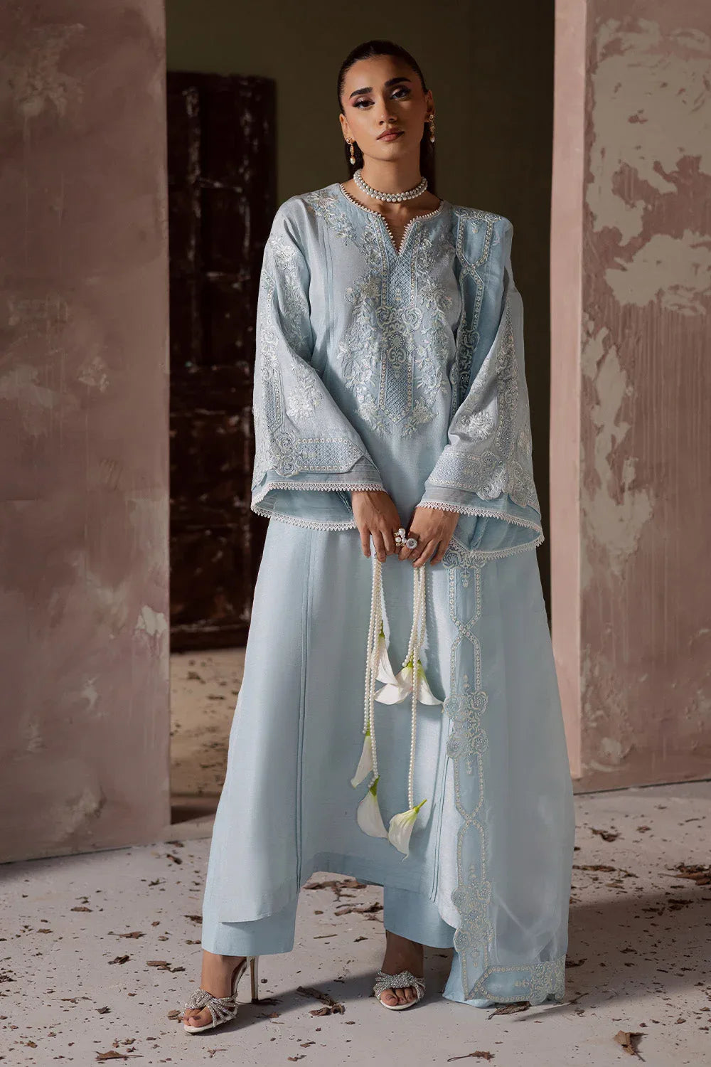 Maryum N Maria | Zarq Festive | RUAA - MSS5832 - Aqsa Fabrics