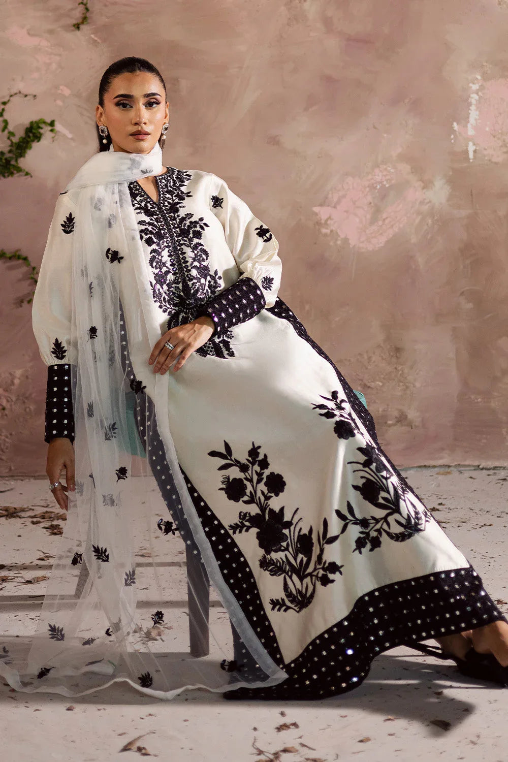 Maryum N Maria | Zarq Festive | SÉPHORAA - MSS5838 - Aqsa Fabrics