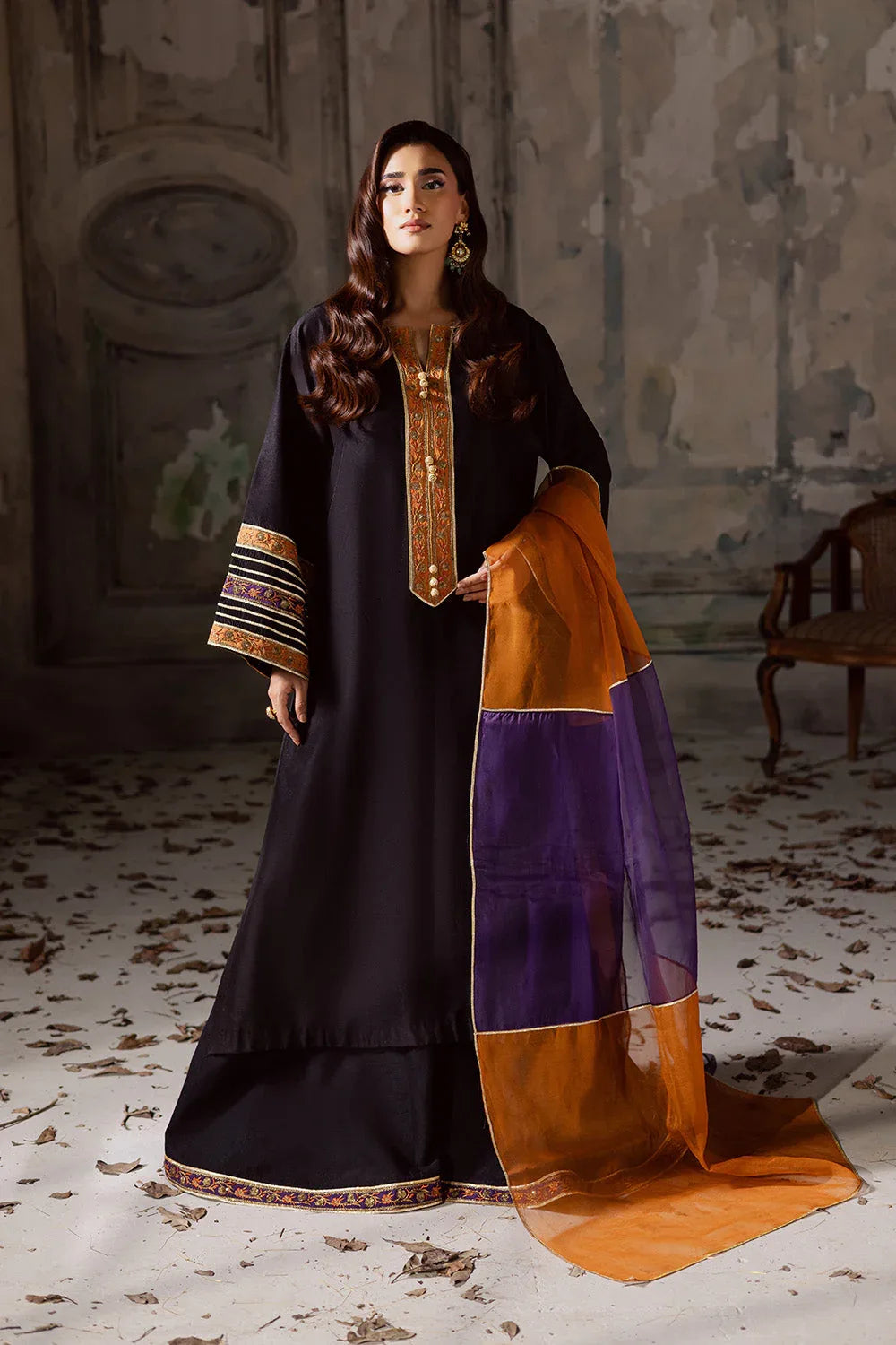 Maryum N Maria | Zarq Festive | OPHERAA - MSS5841 - Aqsa Fabrics