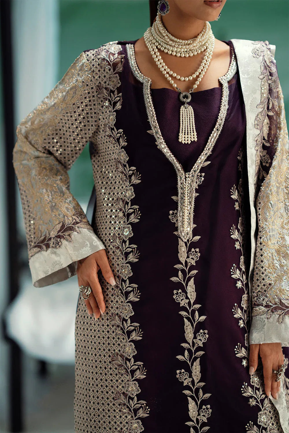 Maryum N Maria | Mushal Formals | ALIIZÉE - MSU5541 - Aqsa Fabrics