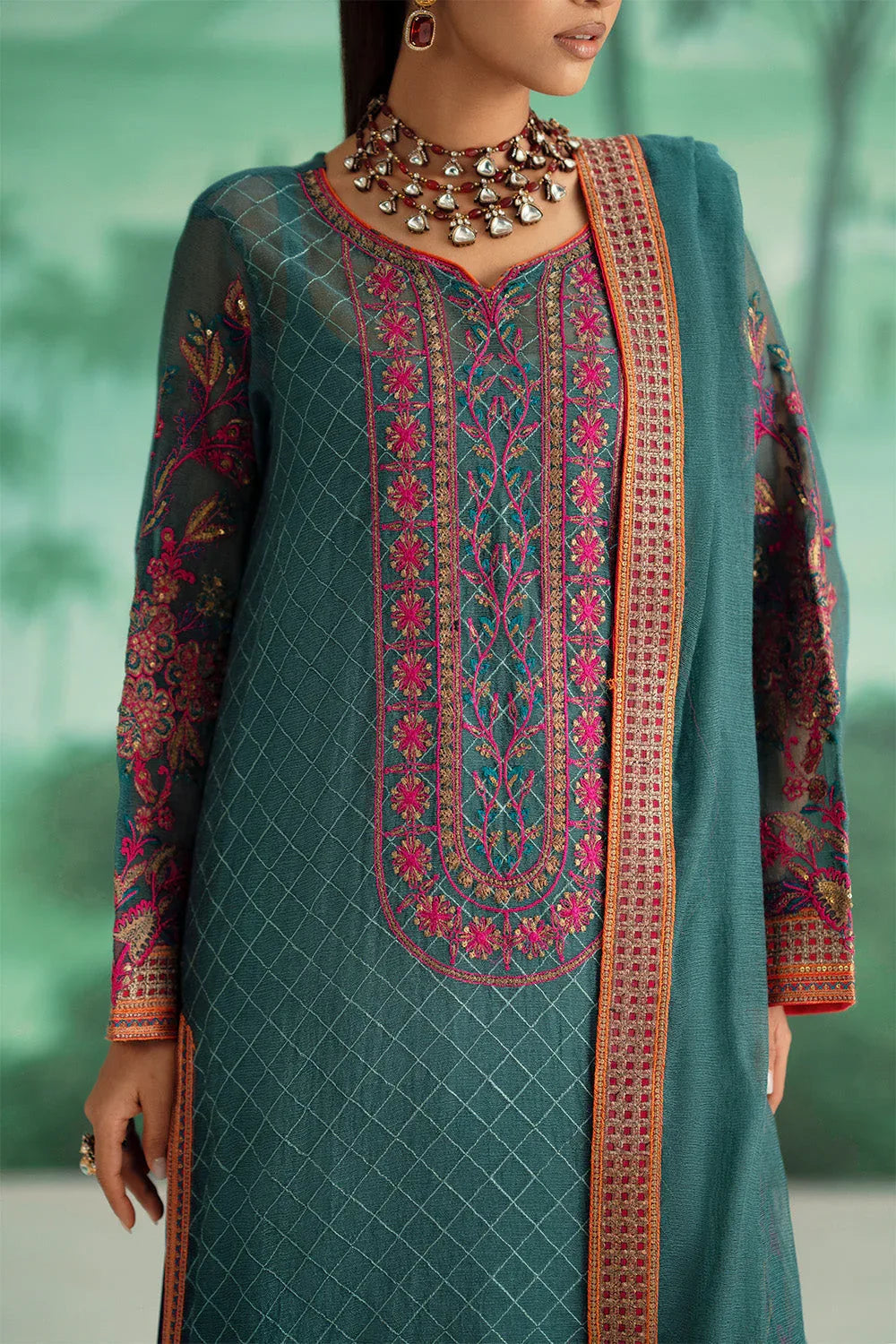 Maryum N Maria | Mushal Formals | AMÉELIE - MSU5542 - Aqsa Fabrics