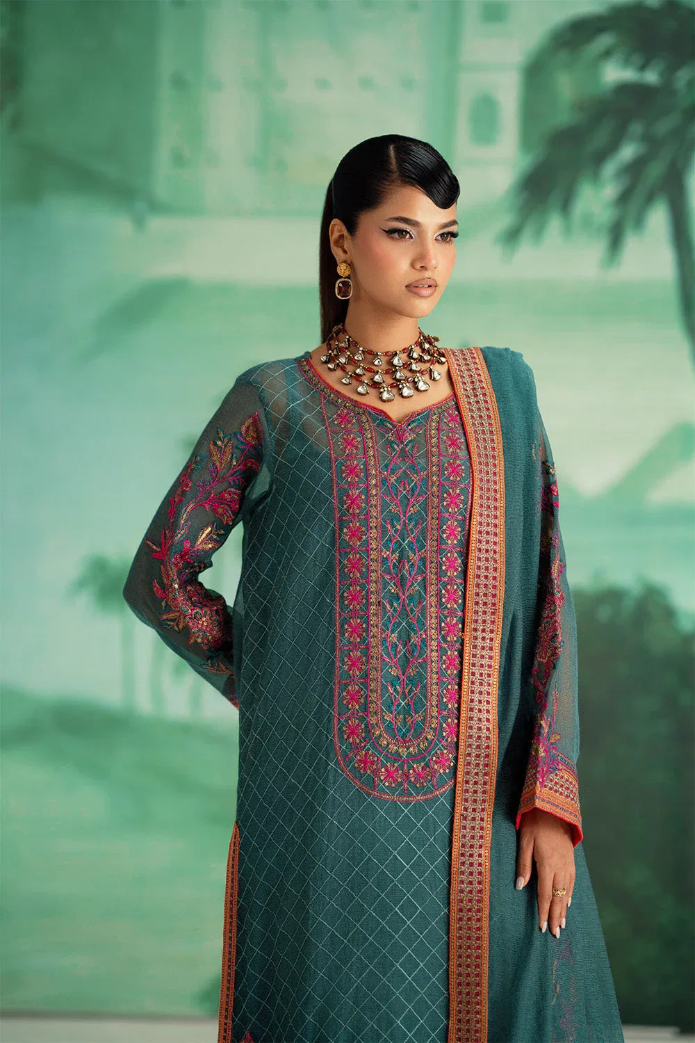 Maryum N Maria | Mushal Formals | AMÉELIE - MSU5542 - Aqsa Fabrics