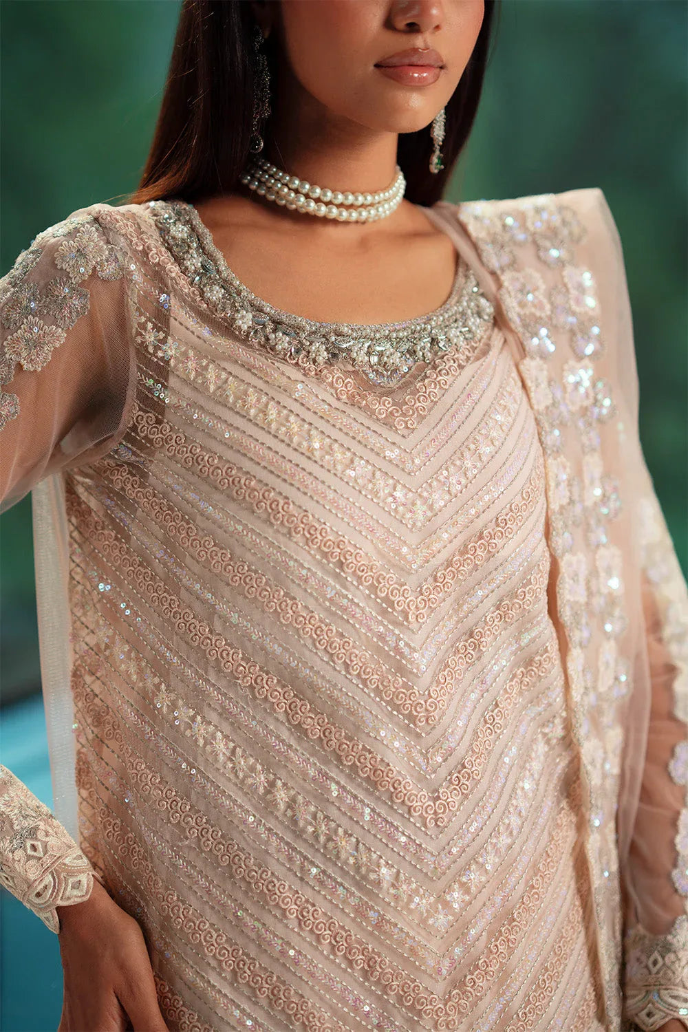 Maryum N Maria | Mushal Formals | CHARLÈNE - MSU5551 - Aqsa Fabrics