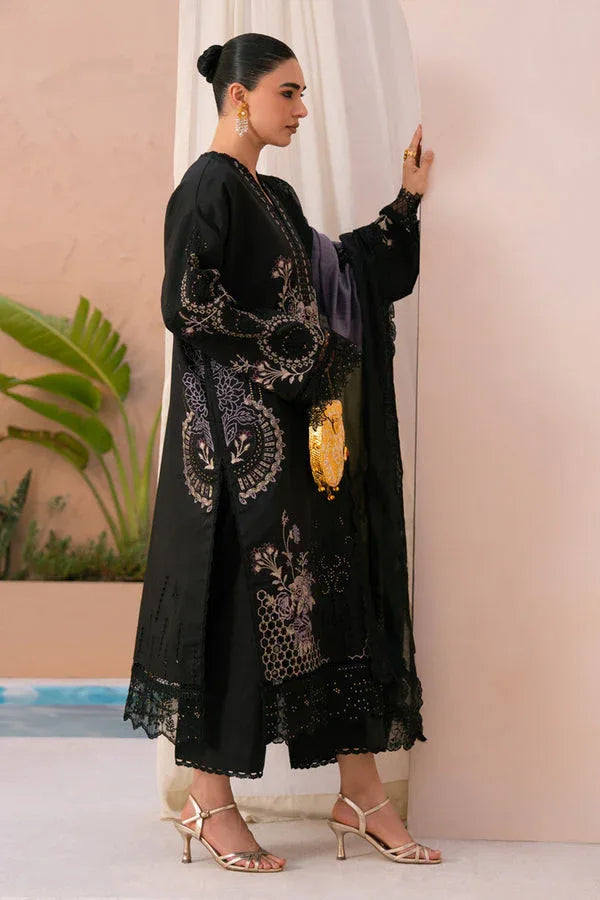 Marjjan | Amani Luxe | MSV-01 A (BLACK) - Aqsa Fabrics