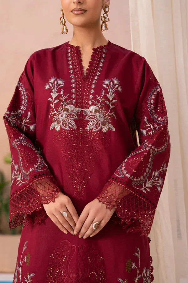 Marjjan | Amani Luxe | MSV-01 B (MAROON) - Aqsa Fabrics