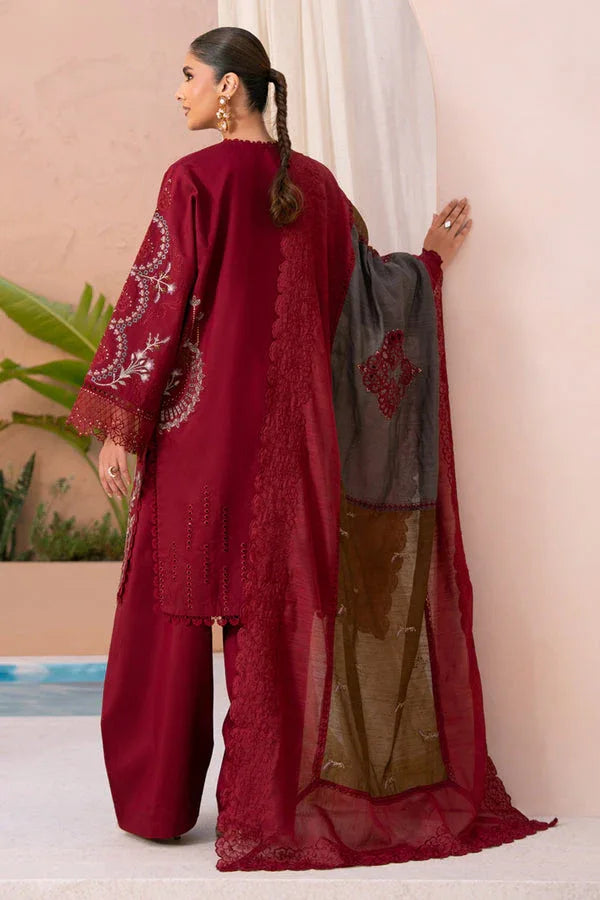 Marjjan | Amani Luxe | MSV-01 B (MAROON) - Aqsa Fabrics