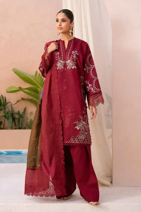 Marjjan | Amani Luxe | MSV-01 B (MAROON) - Aqsa Fabrics