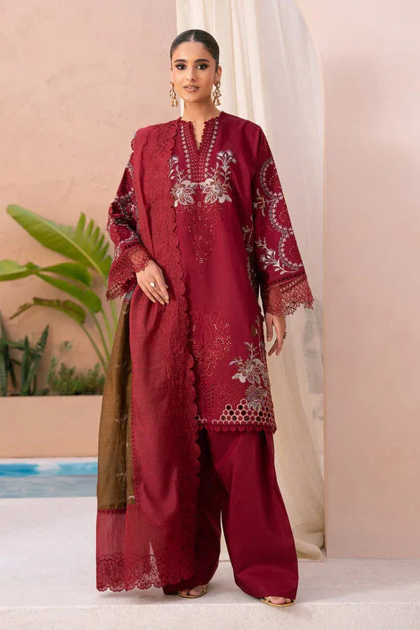 Marjjan | Amani Luxe | MSV-01 B (MAROON) - Aqsa Fabrics